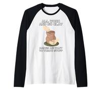 All Work and No Clay Makes Me Want to Throw Stuff Raglan Baseball Tee
