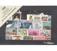 all World 100 various stamps out different collection areas (Stamps for collectors)