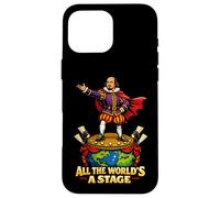All World Stage Jacques Quotation Shakespeare Comedy Play Case for iPhone 16 Pro Max