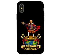 All World Stage Jacques Quotation Shakespeare Comedy Play Case for iPhone X/XS