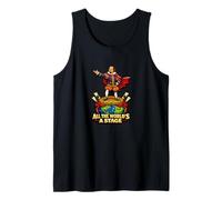 All World Stage Jacques Quotation Shakespeare Comedy Play Tank Top