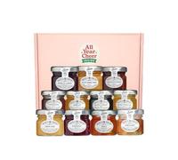 All Year Cheer 11 Flavour Luxury Tiptree Preserve Gift Box - Mini Jams, Lemon Curd, Honey & Chocolate Spread Letterbox Hamper
