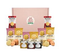 All Year Cheer Luxury Biscuit & Jam Gift Box - Letterbox Treat Hamper with Biscuits, Shortbread & Mini Jams - Afternoon Tea Gift Set for Couples, Friends & Families