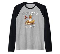All You Knead is Love Baker Cruise Duck Food Pun Fun Raglan Baseball Tee