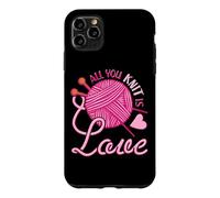 All You Knit Is Love Funny Knitting Meme Pun Case for iPhone 11 Pro Max