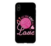 All You Knit Is Love Funny Knitting Meme Pun Case for iPhone XS Max