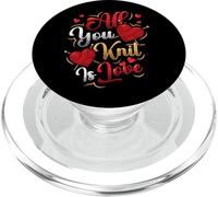 All You Knit Is Love Knitting PopSockets PopGrip for MagSafe
