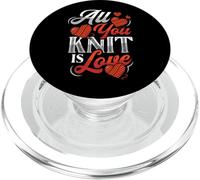 All You Knit Is Love Knitting PopSockets PopGrip for MagSafe