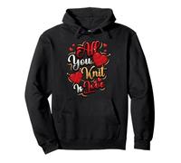 All You Knit Is Love Knitting Pullover Hoodie