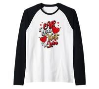 All You Knit is Love Knitting Raglan Baseball Tee