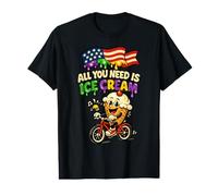 All You Need is Ice Cream Funny Drip Dessert Men Women Youth Value Graphic T-Shirt