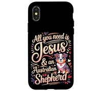 All You Need Is Jesus & An Australian Shepherd Case for iPhone X/XS
