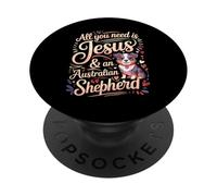 All You Need Is Jesus & An Australian Shepherd PopSockets Adhesive PopGrip