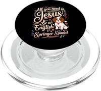 All You Need Is Jesus And An English Springer Spaniel PopSockets PopGrip for MagSafe