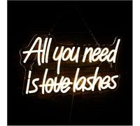 "All You Need Is Lashes" LED Neon Light Sign for Bedroom Wall Decor neon bar sign