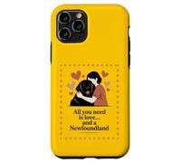 All You Need Is Love and a Newfoundland - Hug Silhouette Case for iPhone 11 Pro