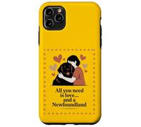 All You Need Is Love and a Newfoundland - Hug Silhouette Case for iPhone 11 Pro Max
