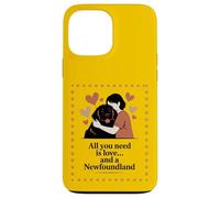 All You Need Is Love and a Newfoundland - Hug Silhouette Case for iPhone 13 Pro Max