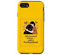 All You Need Is Love and a Newfoundland - Hug Silhouette Case for iPhone SE (2020) / 7/8