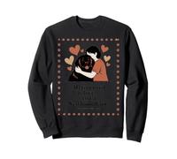 All You Need Is Love and a Newfoundland - Hug Silhouette Sweatshirt