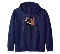 All You Need Is Love and a Newfoundland - Hug Silhouette Zip Hoodie