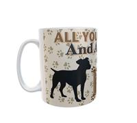 All You Need is Love and a Patterdale Terrier Dog Personalised Mug Gift