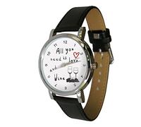 All you need is love... and Wine Wristwatch - humor - gift watch - Unusual wine lovers gift
