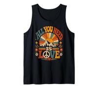 All You Need is Love Flower Power Love 60s 70s Hippie Tank Top