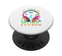 All you need is music, DJ Headphones - Music lover producer PopSockets Adhesive PopGrip
