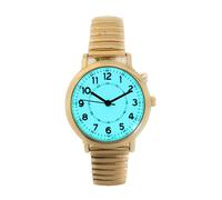 all4udeals Mens Ladies 32mm Light Up Night Light Stretch Elastic Band Fashion Watch, Gold