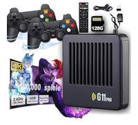 All8bit G11 Pro, 2025 G11 Pro Console, 100,000 Games 4K, Retro Game Console, Plug & Play Video Games with 4 Wireless Dual Controllers (128G,4 Controllers)