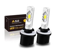 Alla Lighting 3800lm 899 880 LED Fog Light Bulbs, Super Bright PG13 Base 884 885 887 893 H27 H32, ETI 56-SMD (6000K Xenon White)