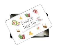 allaboutthebump Personalised Dads Printed Sweet Biscuit Cookie Treat Tin for Dad | Mum | Grandad | Nan (19.5cm x 12.5cm x 5.5cm) [Ideal Christmas, Mothers Day or Birthday Gift Present]
