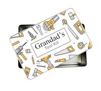 allaboutthebump Personalised Dad's Tool Box | Grandad | Uncle (19.5cm x 12.5cm x 5.5cm) [Ideal Christmas, Fathers Day or Birthday Gift Present]