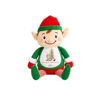 allaboutthebump Personalised My First Christmas Soft Toy with Name - Christmas Teddy & Tree Design - Bunny, Reindeer or Elf Plush Toy - Baby’s First Keepsake Gift for Boy or Girl (Elf)