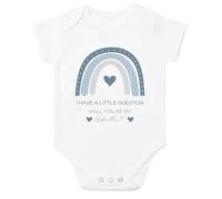 allaboutthebump Will you be my Godmother? | Boys Proposal Baby Announcement Vest Bodysuit (Pregnancy Reveal) (Baby Vest: White, 0-3 Months)