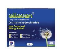 Allacan Cetirizine Hayfever Allergy Tablets (30 Tablets x 24 Packs)