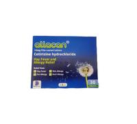 Allacan Cetirizine Hydrochloride Hayfever Allergy 10mg 30 Tablets x 6 Packs