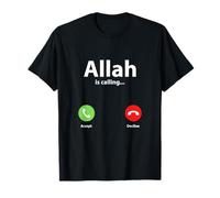 Allah Is Calling Accept Decline Islam Religion T-Shirt