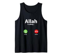 Allah is Calling Accept Decline Islam Religion Tank Top