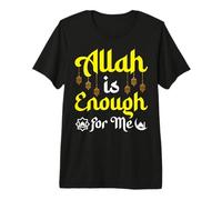 Allah is Enough for Me Islamic Lantern Ramadan Design Premium T-Shirt