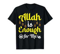 Allah Is Enough for Me Islamic Lantern Ramadan Design T-Shirt