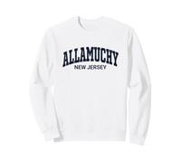 Allamuchy New Jersey Distressed Collegiate Town Sweatshirt