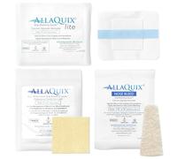 AllaQuix Stop Bleeding Quick Pack Sample Trial Pack (1 Each of Hemostatic Blood stoppers: Gauze, Bandage, Nose Plug)
