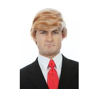 ALLAURA Compatible with Donald Trump Wig - Iconic Blonde Comb-Over Hairpiece for Adults - Realistic Halloween Funny Wigs for Men & Women - Ideal for Costumes, Cosplay, Parties, Events