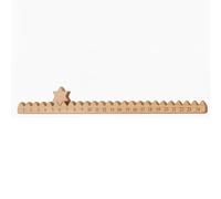 Allayu 24 Days Wooden Advent Calendar Equipped 24 Day Countdown Timer For Holiday Ornament Advent Calendar Wooden Strip With Star Compact Volume Christmas, pentagram