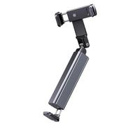 Allayu Airplane Trip Phone Holder Compact Size For Easy Access And Secure Stability Learning To Cook In Kitchen Phone Stand Flexible Rotation Travel Accessories, Gray, 122x27x30mm
