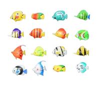 Allayu Aquarium Aesthetics Boosters 20pcs Tropical Buoyant Fishes Ornaments Creating Enchanting Underwater Scenes Simulated Fishes Ornaments Small Figurines