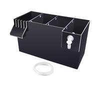 Allayu Aquarium Hang On Filter Box Water Purifier Outstanding Efficiency Small Fish Tank Filter Excellent Waste Removal Technology For Aquaria Aquarium Hang On Box Fish Tank, Black, 26x13.5x15cm