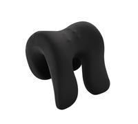 Allayu Breathable Napping Pillow Neck Support Cushions Designed to Offer Premium Comfort During Nap Times Soft. Lunch Break Sleeping Pillow Student Desk Headrest , Solid Black , 25 x18 x28 cm